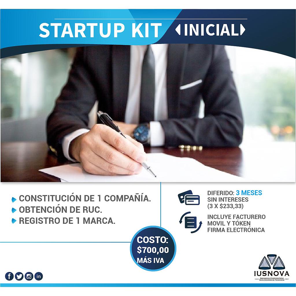 Startup Kit Incial (cuota mensual sin intereses)